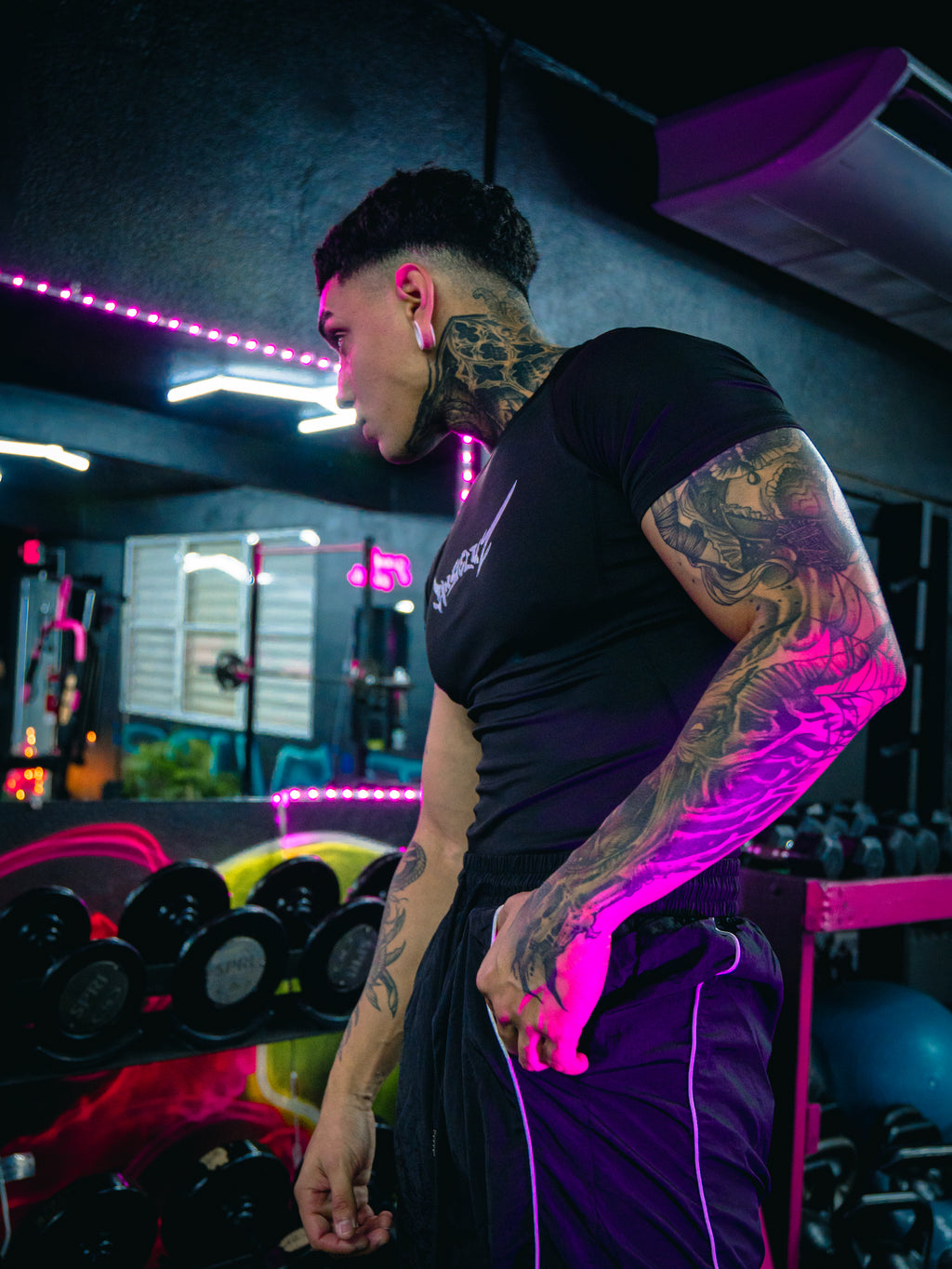 BLACK COMPRESSION SHIRT