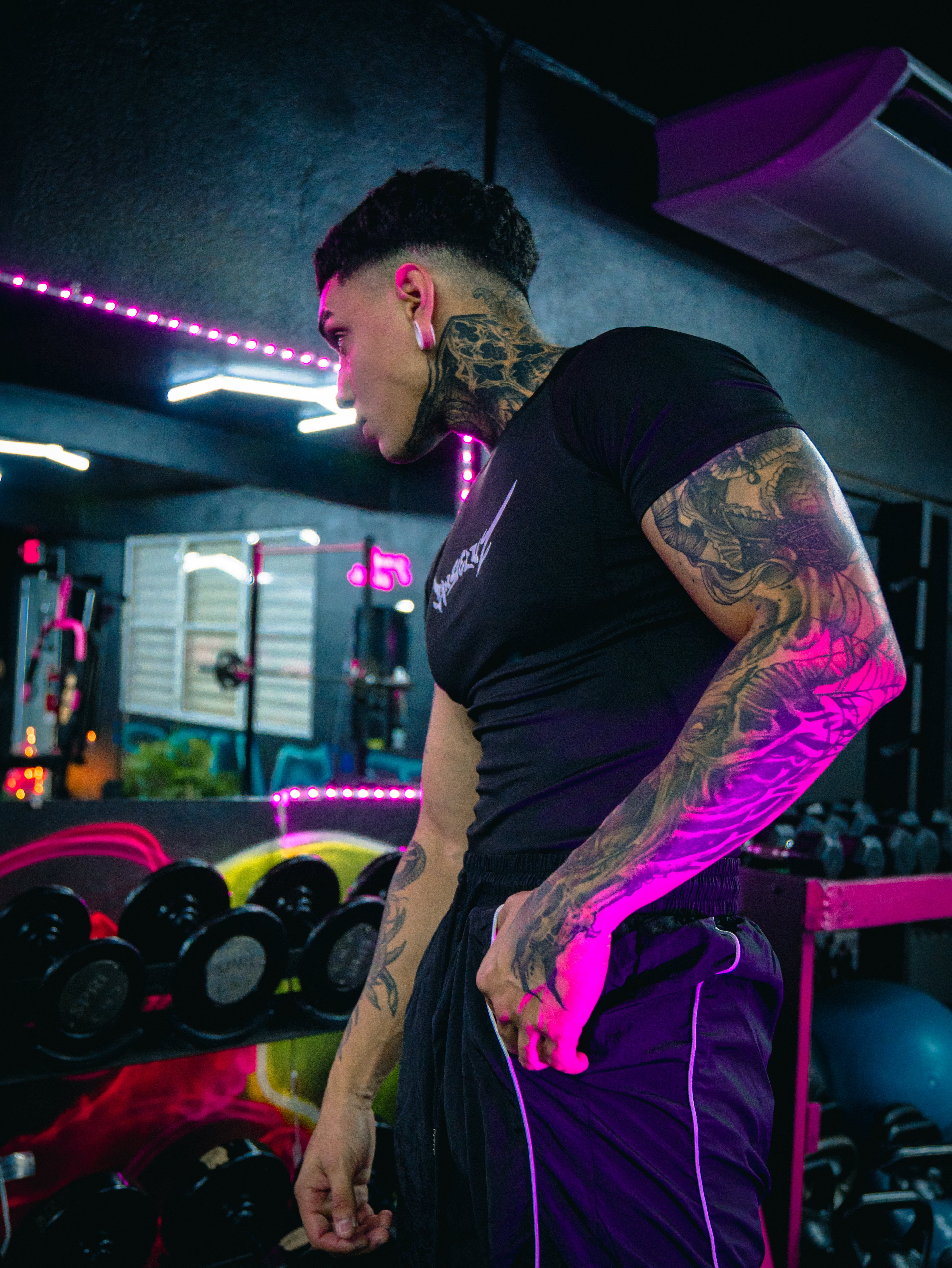 BLACK COMPRESSION SHIRT