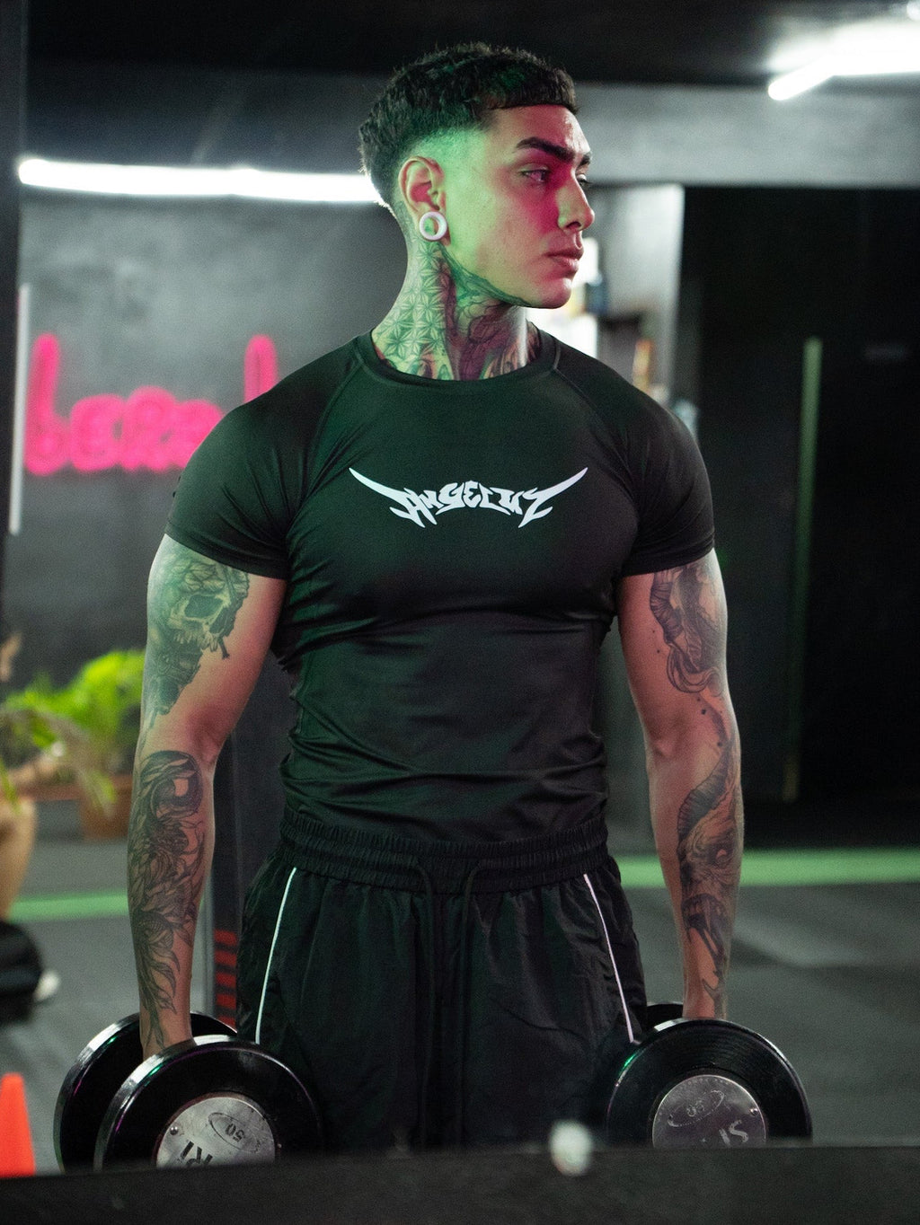 BLACK COMPRESSION SHIRT