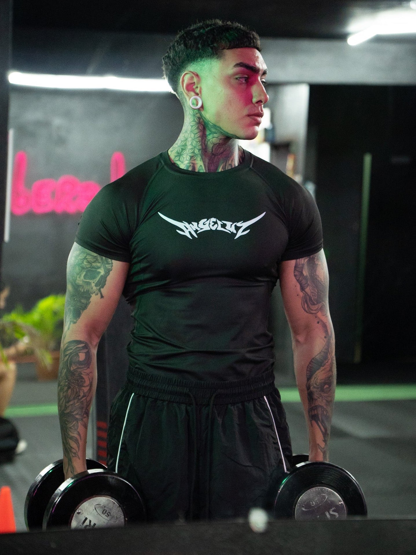 BLACK COMPRESSION SHIRT