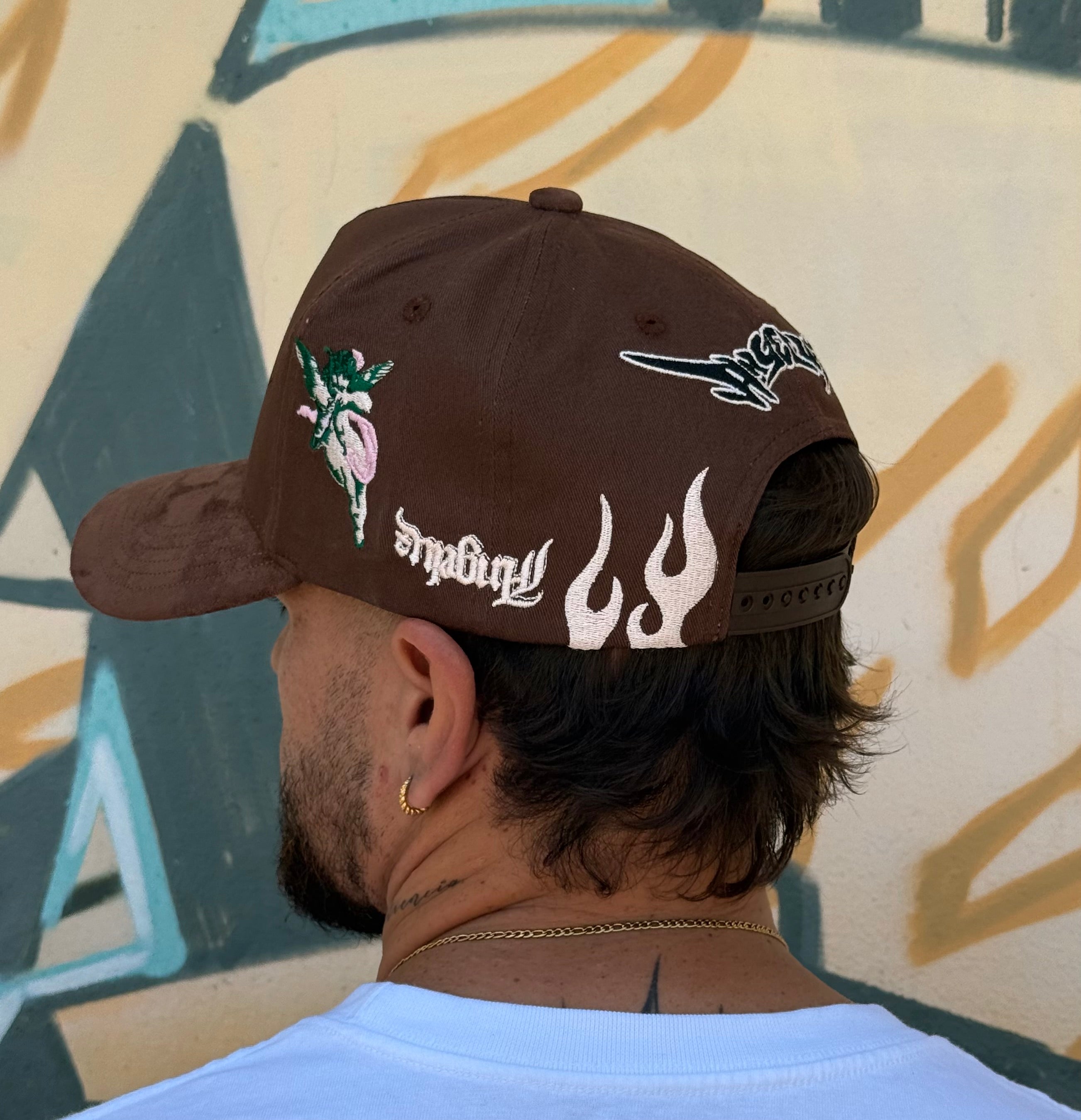 “Praying with Fire” Brown Cap