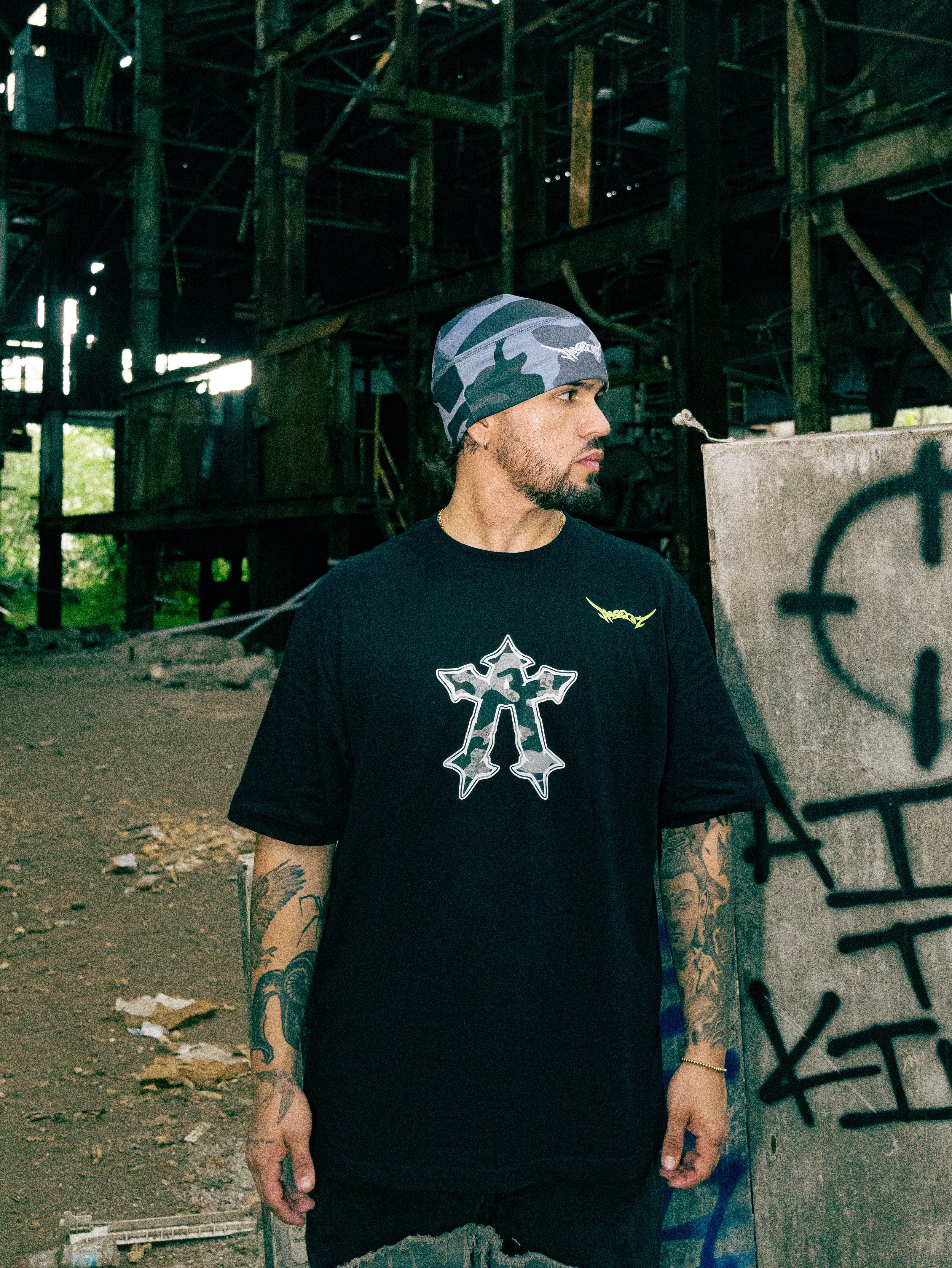 Gray Camo Oversize T-Shirt