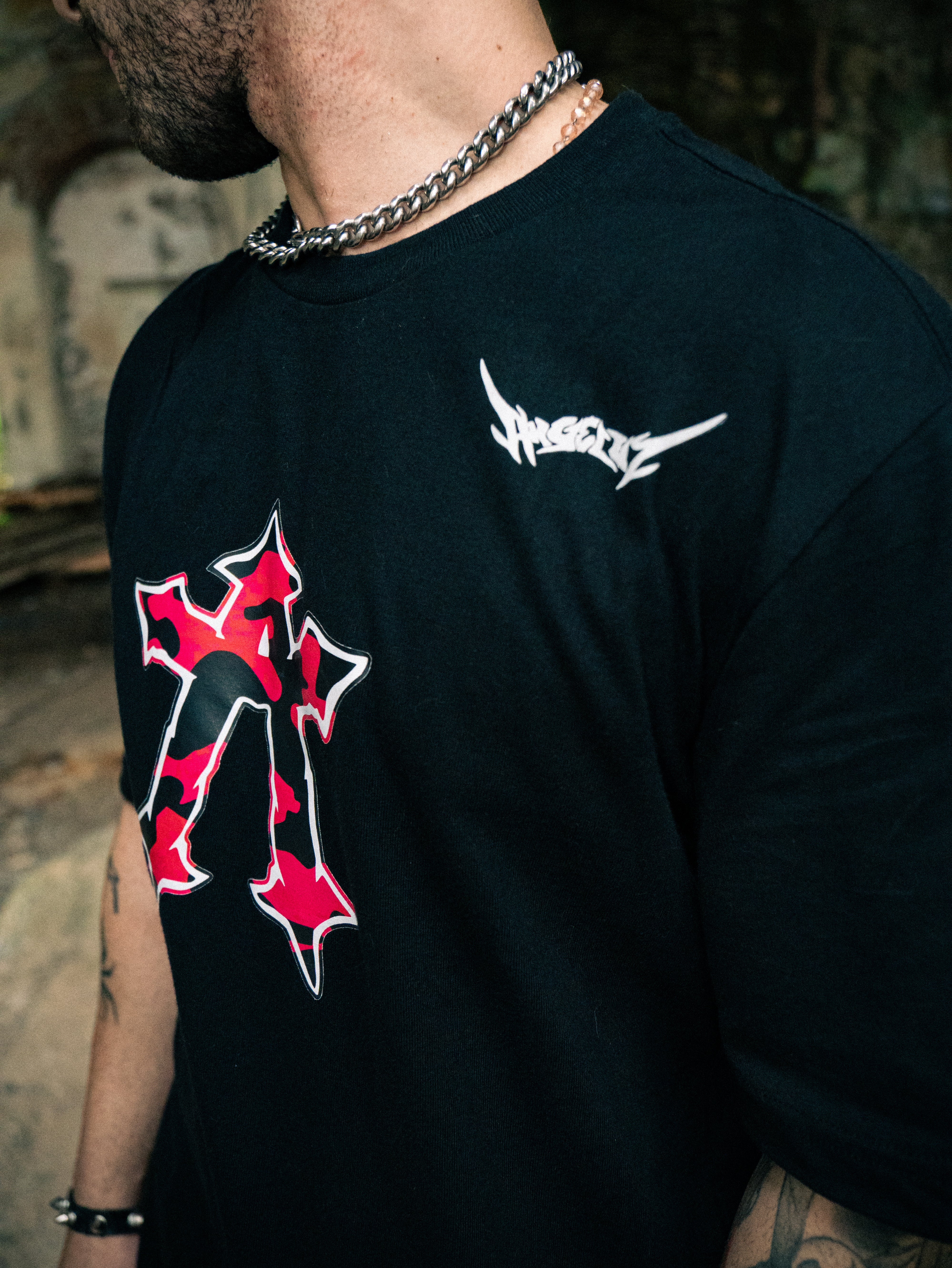 Red-Fucsia Camo Oversize T-Shirt