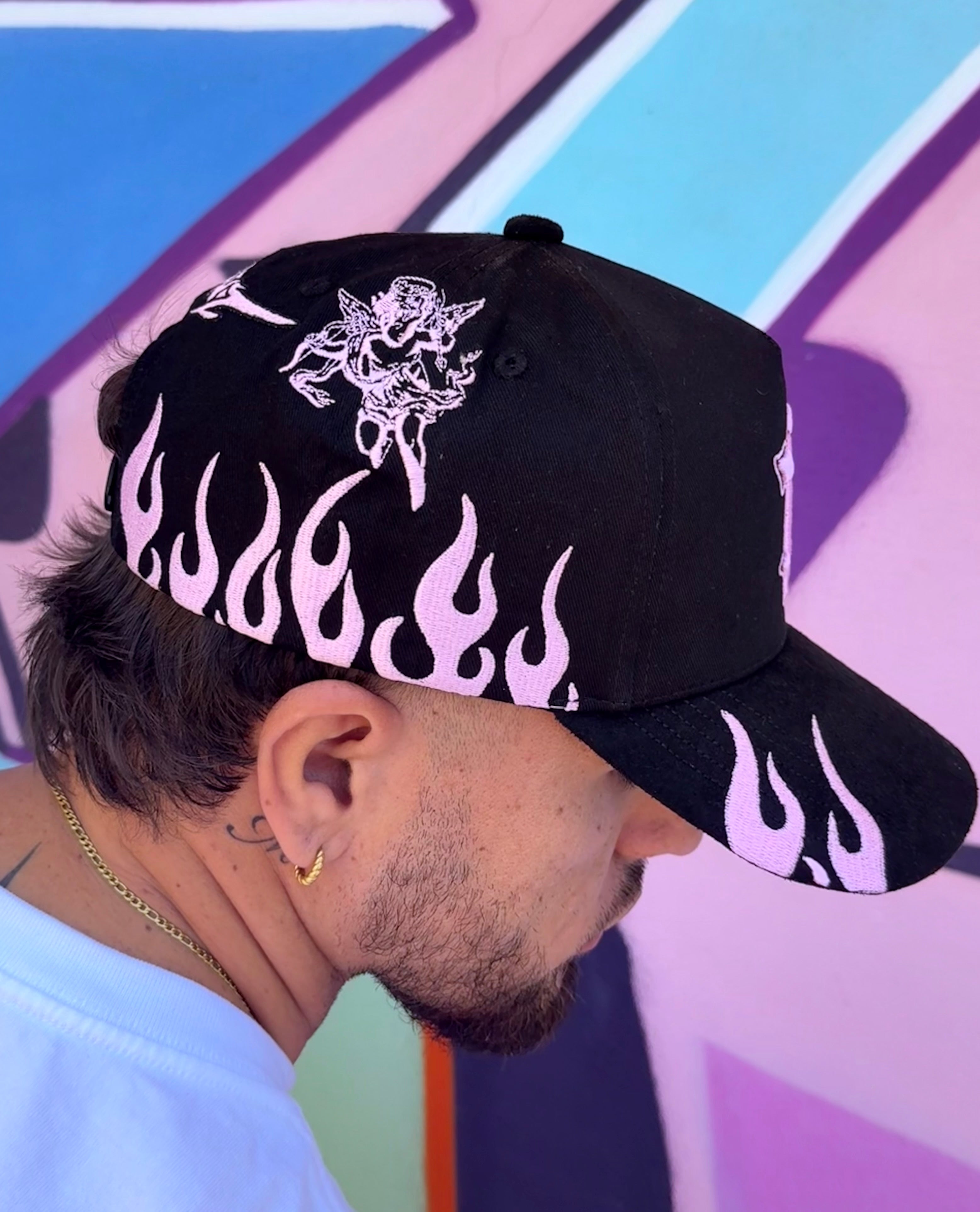 “Praying with Fire” Rose Cap